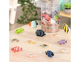 Terra by Battat – Tropical Fish World – Assorted Miniature Sea Animals Toy Fish & Tropical Fish Toys for Toddlers 3 & Up 60 Pc Multicolor