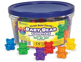 Baby Bear Counters 6 colors Set of 102