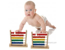 Bigsweety Abacus Classic Wooden Toy Counting Beads Math Educational Counters Toys for Preschool Kids