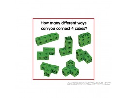 edxeducation Linking Cubes Set of 100 Connecting Blocks for Construction and Early Math Preschoolers Aged 3+ And Elementary Aged Kids