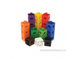 edxeducation Linking Cubes Set of 100 Connecting Blocks for Construction and Early Math Preschoolers Aged 3+ And Elementary Aged Kids