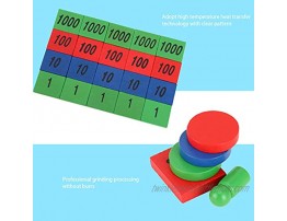 GLOGLOW Math Counting Hundred Board Toys Wooden Toys Hundred Board Montessori Baby Stamp Game Education Preschool Stamps Math Toys
