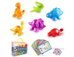HahaGift 72 Pcs Counting Dinosaurs Endless Learning Possibilities with 16 Activities Cards A Must-Have Preschool Math Learning Tool!