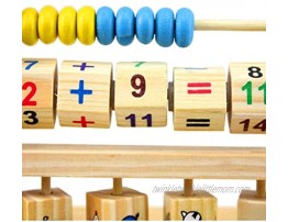 Kamonda Wooden Abacus Learning Stand Kids Counting Cognition Board Educational Math Toy Counting Cognition Board Material: Wood Shown