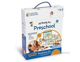 Learning Resources All Ready for Preschool Readiness Kit Back to School Activities School Preparation Toys Home School Counting & Fine Motor Skills Toy Workbooks for Kids Ages 3+