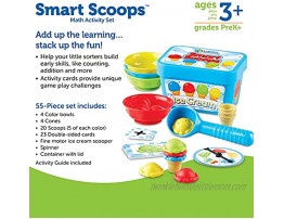 Learning Resources Smart Scoops Math Activity Set Stacking Sorting Early Math Skills 55 Pieces Ages 3+