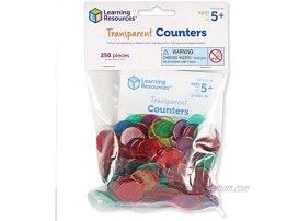 Learning Resources Transparent Counters 250 Pieces Multicolor