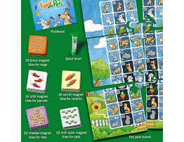LogicRoots Feed My Pet Early Math Board Game Fun Toy for 3 5 Year Olds Number Recognition Sequencing & Counting Games for Girls & Boys Homeschoolers Kindergarten Toddler & Up