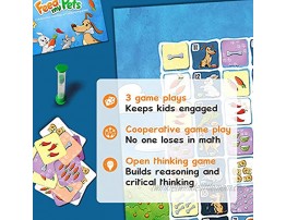 LogicRoots Feed My Pet Early Math Board Game Fun Toy for 3 5 Year Olds Number Recognition Sequencing & Counting Games for Girls & Boys Homeschoolers Kindergarten Toddler & Up