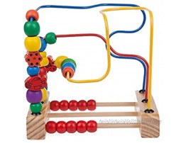 LYUN Calculator Wooden Activity for Baby Bead Maze Counting Math Abacus Sensory Toys Roller Coaster Educational Birthday Gifts Game Abacus Office Calculators