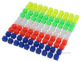 oshhni Set of 100 Colourful Counting Centimeter Cubes Math Toy Tool Kids Children