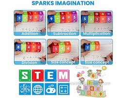 SUMAKU Magnetic Math Rotating Blocks Toy Educational Math Blocks for Counting for Children Ages 3 Years + 10PC Set