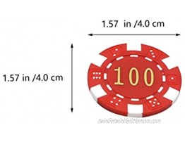 TOYANDONA 24pcs Poker Tokens Plastic Coins Bingo Counting Chip Learning Counters Disks Counting Discs Toys for Math Practice Poker Game Mahjong Play Mixed Styles