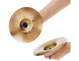 an-do-er 15cm 5.9in Mini Small Kids Children Copper Hand Cymbals Gong Band Rhythm Beats Percussion Musical Instrument Toy