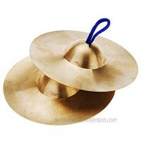 an-do-er 15cm 5.9in Mini Small Kids Children Copper Hand Cymbals Gong Band Rhythm Beats Percussion Musical Instrument Toy