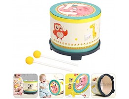 balacoo Wooden Drum Toys Kids Drum Toy Toddler Musical Instruments Percussion Instruments Toy with Drumstick for Toddler Baby Musical Toys