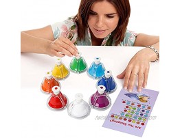 Bell Set with Buttons 8 Colored Bells 23 Color&Letter-Coded Songs