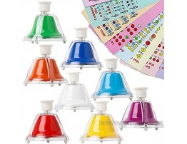 Bell Set with Buttons 8 Colored Bells 23 Color&Letter-Coded Songs