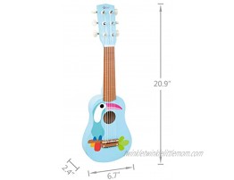 Classic World Wooden Toy Guitar Ukulele Toucan Guitar-Musical Instruments for Toddlers Boys and Girls
