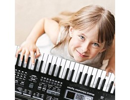 Digital Music Piano Keyboard 61 Key Portable Electronic Musical Instrument with Microphone Kids Piano Musical Teaching Keyboard Toy for Birthday Christmas Festival Gift