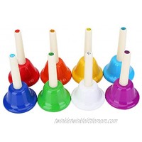 Easy to Play Kid Musical Toy Children Musical Instrument Metal Hand Bell Handbells for Kid Gift