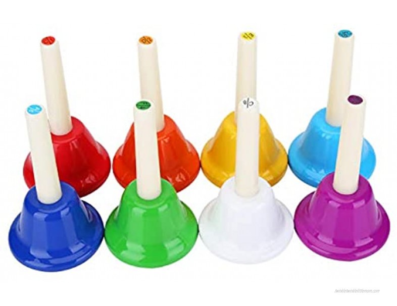 Easy to Play Kid Musical Toy Children Musical Instrument Metal Hand Bell Handbells for Kid Gift