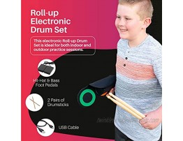 Electric Drum Set- Musical Instruments- Drum Set for Toddlers- Kids Toys & Electronics- Drum Practice Pads-Early Learning- Electric Drum Set for Adults