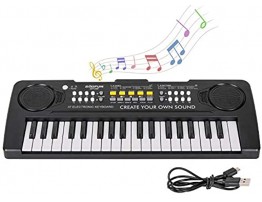 Electronic Piano Keyboard 37 Key Kids Piano with Mic Multi-function Keyboard Piano Toys Education Musical Instrument Gift for Boys Girls