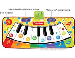 Fisher-Price – Dancin' Tunes Music Mat Electronic and Interactive Music Keyboard Piano Mat Learn to Play Piano Toddler Ages 3+