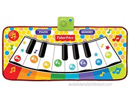 Fisher-Price – Dancin' Tunes Music Mat Electronic and Interactive Music Keyboard Piano Mat Learn to Play Piano Toddler Ages 3+