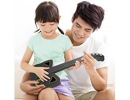 Happyyami Ukulele Toy Guitar Mini Cat Plastic Guitar Beginners Child Musical Instruments Educational Toys Suitable for Toddler Baby Preschool Children
