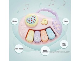 Heave Electronic Kids Musical Instruments Keyboard Piano Hand Drum Rattle Toys with Chinese Music,Early Educational Development Music Toys B