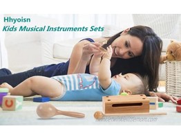Hhyoisn Toddler Musical Instrument Toy Set Wooden Percussion Music Toys for Babies Preschool Education and Early Education The Montessori Toys Gift for Boys and Girls