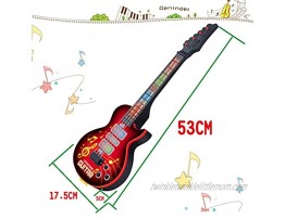 HMANE Children 4 Nylon Strings Music Electric Guitar Musical Instrument Toys for Kids Red