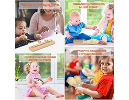 kaqinu Kids Musical Instruments 21Packs Toddlers 100% Natural Wooden Music Percussion Toy Sets for Childrens Preschool Educational Early Learning Musical Toys for Age 3 to 10 Toddlers with Bags