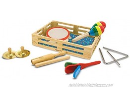Melissa & Doug K's Kids Bongo Drums Soft Musical Instrument & Band-in-a-Box Clap! Clang! Tap! Musical Instruments
