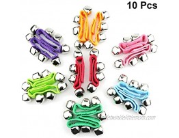 Milisten 10 Pcs Band Wrist Bells Kids Ankle Bells Foot Rattles Bell Ring Toy Musical Rhythm Toys Percussion Instrument for Chidren Girl Kid