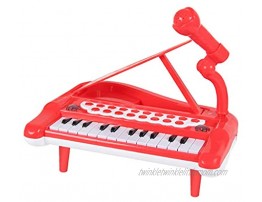 N C Electronic Musical Instrument 25 Keyboard Piano Kids Development Toy Red