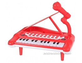 N\C Electronic Musical Instrument 25 Keyboard Piano Kids Development Toy Red