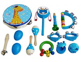 Not application Kids Musical Instrument Colorful Toddler Music Toy Rhythm Percussion Set for 0-2 Years Old Kids
