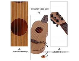 NUOBESTY Kids Guitar Toy 4 String Baby Ukulele Rhyme Developmental Musical Instrument Educational Toy for Toddlers Child Early Music Toy