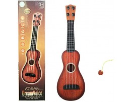 OHOH 15 Mini Guitar Ukulele Toy for Kids Children Musical Instruments Educational Toys for Beginner 4 Strings Keep Tones Can Play Ukulele Red