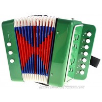 PowerTRC Children's Accordion | Musical Instrument | Easy to Learn Music | Kids Instrument | Green
