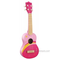 Reditmo Kids Ukulele Toy Guitar 21 Mini 4 Strings Wooden Guitar Suitable for Toddler Baby Preschool Children Any Boy&Girl Early Educational Learning Musical Instrument Pink