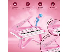 ToyVelt Toy Piano for Toddler Girls – Cute Piano for Kids with Built-in Microphone & Music Modes Best Birthday Gifts for 3 4 5 Year Old Girls – Educational Keyboard Musical Instrument Toys