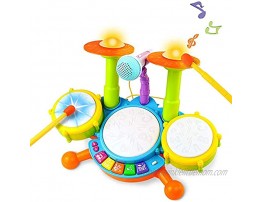 ZBRO Kids Toy Drum Set Musical Instruments Early Education Musical Drum for Toddlers Electronic Drum Kit Gift for Boys Girls