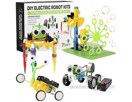 2Pepers Electric Motor Robotic Science Kits for Kids 4-in-1 DIY STEM Toys Kids Science Experiment Kits,Building Educational Robotics Kit for Boys and Girls,Circuit Engineering Science Project Kits