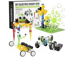2Pepers Electric Motor Robotic Science Kits for Kids 4-in-1 DIY STEM Toys Kids Science Experiment Kits,Building Educational Robotics Kit for Boys and Girls,Circuit Engineering Science Project Kits