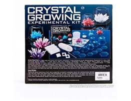 4M 5557 Crystal Growing Science Experimental Kit 7 Crystal Science Experiments with Display Cases Easy DIY STEM Toy Lab Experiment Specimens Educational Gift for Kids Teens Boys & Girls