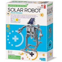 4M Green Science Solar Robot Kit Green Energy Robotics Eco-Engineering STEM Toys Educational Gift for Kids & Teens Girls & Boys Packaging May Vary Multi
